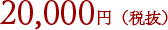 20,000円（税抜）