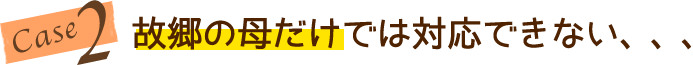 cace2 故郷の母だけでは対応できない、、、