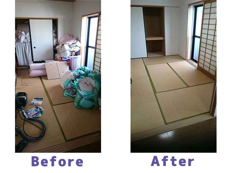 和室のお片付けイメージ