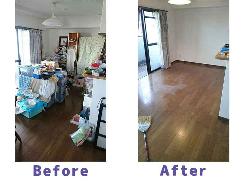 リビングのお片付けイメージ